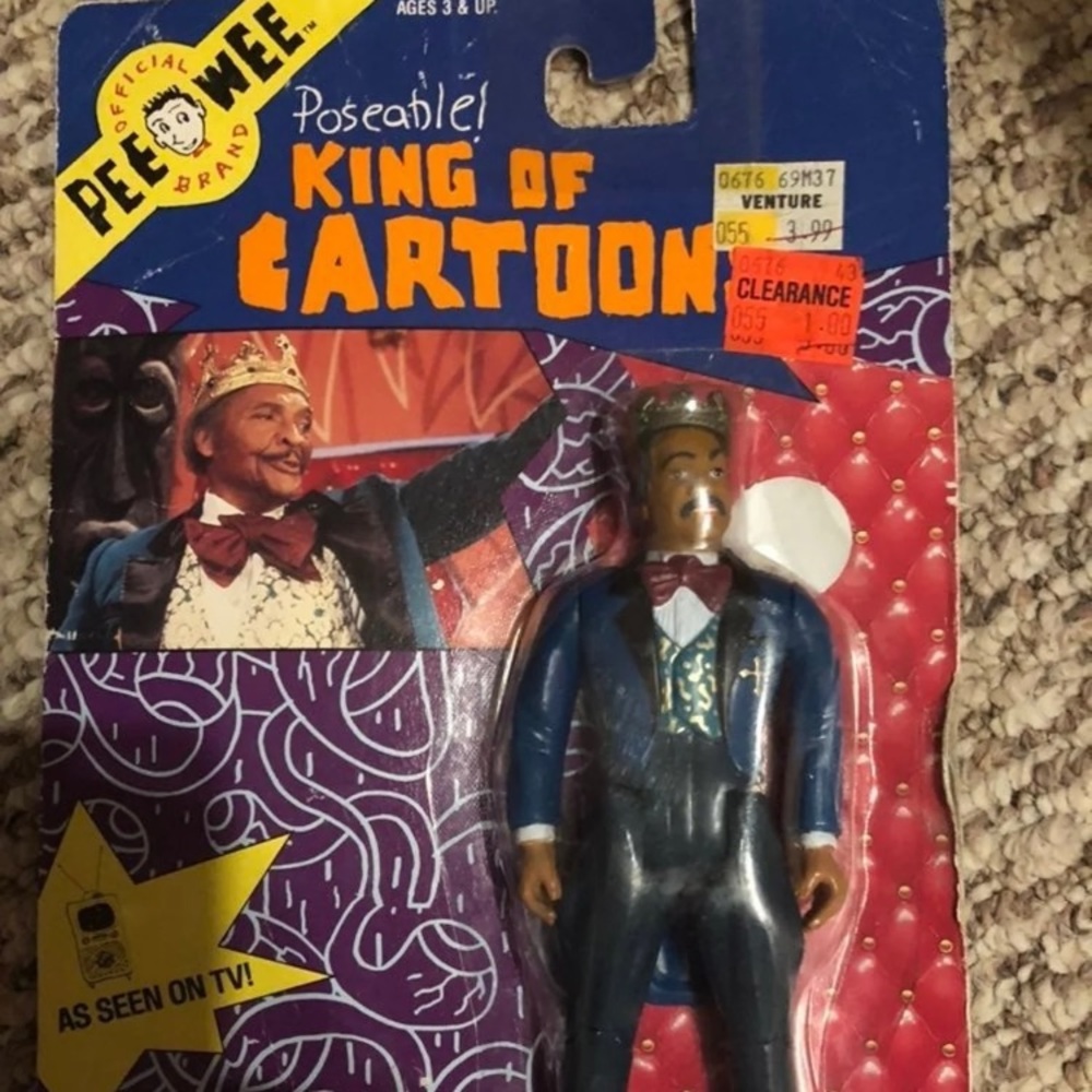 1988 PeeWee's Playhouse King of Cartoons Figure by Matchbox Sealed